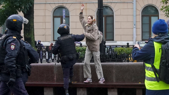 fotografia z protestów