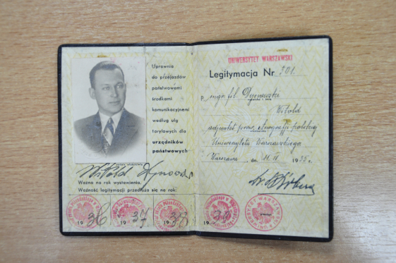 legitymacja Witolda Dynowskiego
