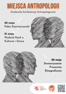 plakat konferencji Miejsca antropologii